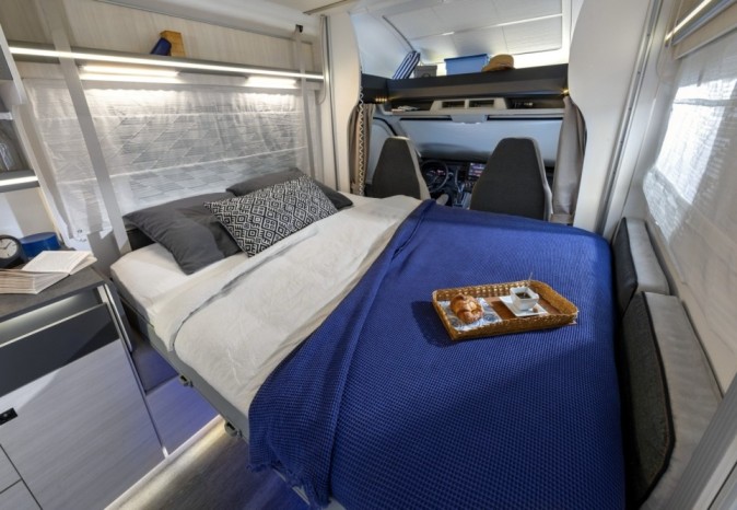 The bedroom on the Chausson 640 Titanium The bedroom on the Chausson 660 Titanium
