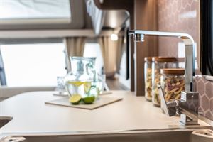 The worktops inside the Barracuda (photo courtesy of Buccaneer)