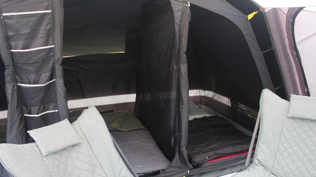 The bedrooms inside the AirTek 6 The bedrooms inside the AirTek 6