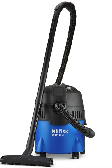The Buddy 12 wet and dry vac from Nilfisk is the ideal indoor caravan cleaning partner Nilfisk Buddy 12 wet and dry vac