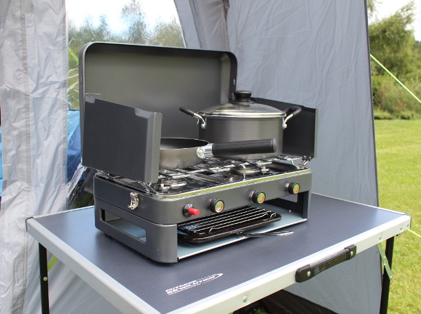 The Outdoor Revolution Twin Burner Stove & Grill Outdoor Revolution Twin Burner Stove & Grill