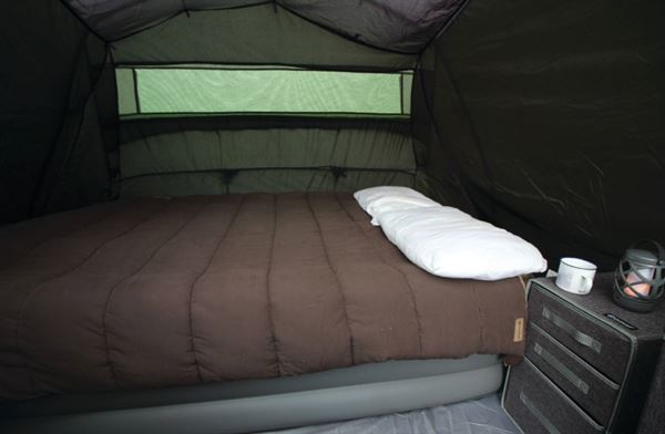 A camping bedroom (photo by Iain Duff) A camping bedroom (photo by Iain Duff)