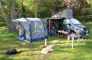 Campervan awning (photo by Peter Vaughan) Campervan awning (photo by Peter Vaughan)