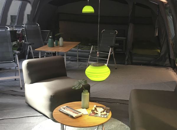 Interior camping lighting (photo by Iain Duff)