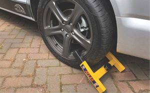 An Atlas wheel clamp (photo courtesy of Stronghold) An Atlas wheel clamp (photo courtesy of Stronghold)