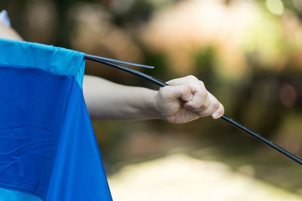 A snapped tent pole (photo from Adobe Stock) A snapped tent pole (photo from Adobe Stock)