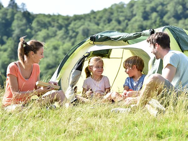 Camping with friends or family is great for beginners (photo from Shutterstock)