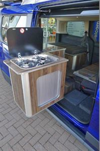 The kitchen is hinged so you can cook outside The kitchen is hinged so you can cook outside