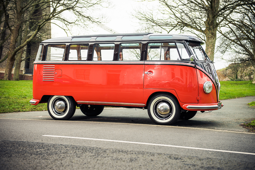 The 1955 VW Samba Microbus has been meticulously restored The 1955 VW Samba Microbus has been meticulously restored