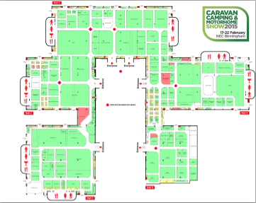Find your way around the NEC Birmingham caravan show with this handy floor guide Find your way around the NEC Birmingham caravan show with this handy floor guide