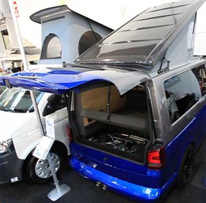 Over £200,000 worth of VW campervan pushed into a corner of the Dusseldorfshow Over £200,000 worth of VW campervan pushed into a corner of the Dusseldorfshow