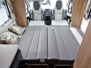The lounge converts into a double bed