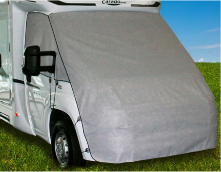 The cover protects against snow and frost