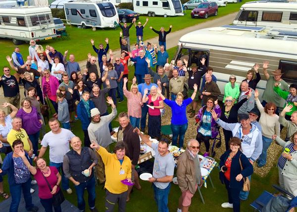 The Classic Hymer Group enjoying a get together