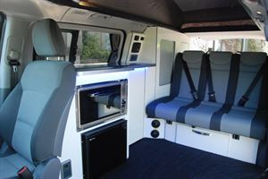 Inside with the travel seats