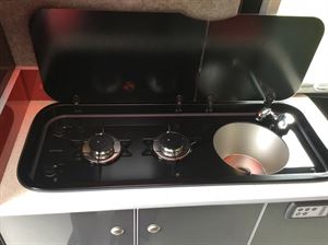 Two gas burner hob