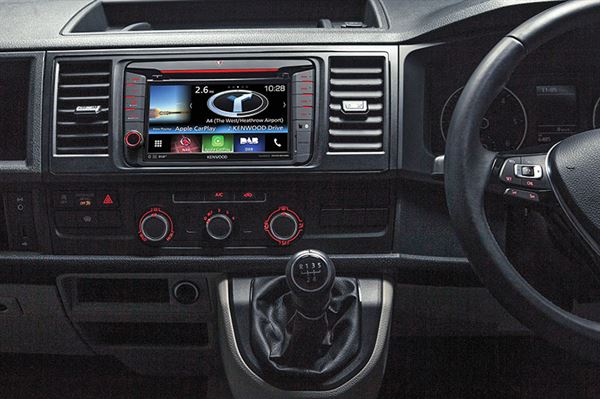 New Kenwood unit featuring CarPlay in a VW T6