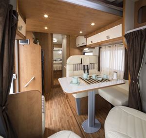 The new HP74 PLA motorhome is being sold exclusively in the UK by Webbs Motorcaravans