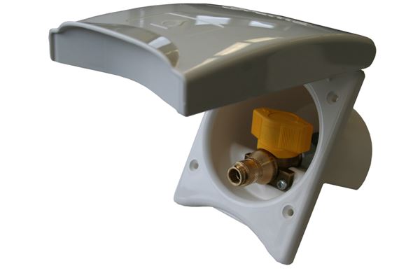 Truma gas outdoor socket in white, ivory or black