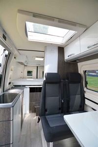 The interior of the Westfalia Sven Hedin campervan