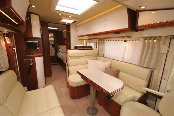 The luxury interior of the new Rapido Distinction