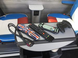 There are five TVs!