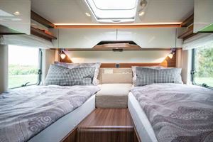 The twin beds have an option to be extended to 2.2m