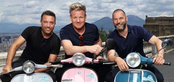 Tune in to ITV tonight to watch Gordon Ramsey, Gino D'Acampo and First Dates' Fred Sirieix travel Italy, France and Scotland in a Pilote motorhome 