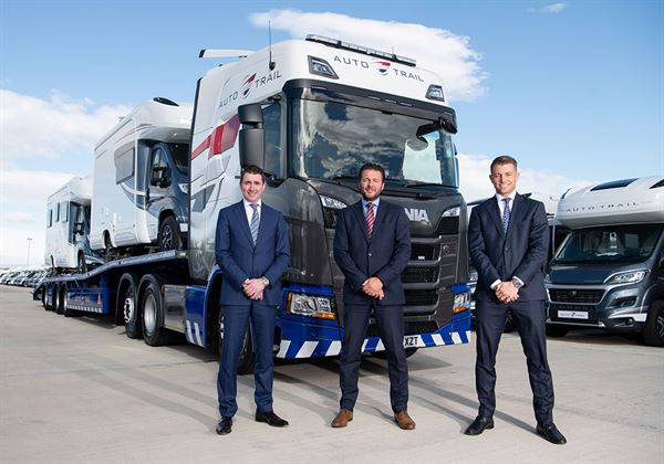 Nigel McMullan –WS Managing Director, Scott Stephens – Auto-Trail Director of Sales and Marketing and Ed Stowbart - WS Transport and Operations Director