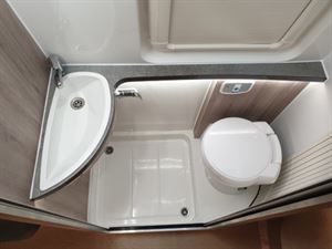 WildAx Elara has a teardrop-shaped basin in the washroom
