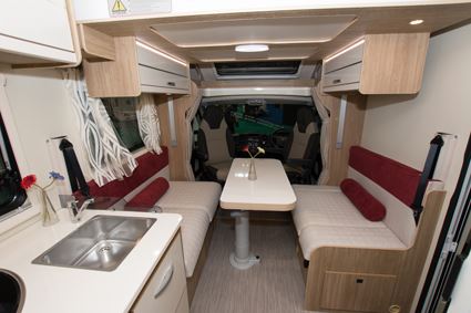 Rimor Seal 66 Plus with inward facing sofas © Warners Group Publications, 2019