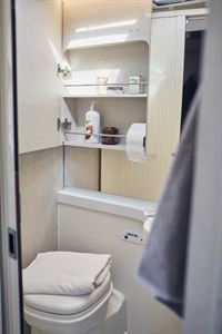 It comes with a full washroom