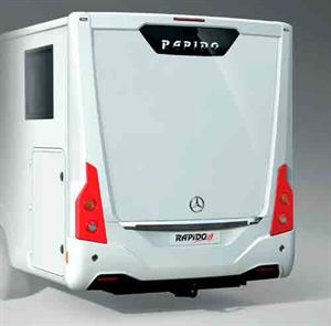 A view of the rear styling of one of Rapido's new M models 