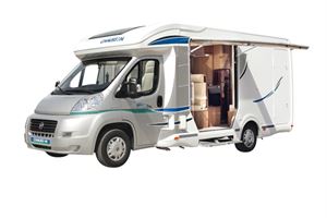 The lift-up side option in the 2013 Chausson Suite model