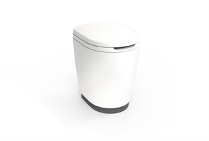 The new toilet for Thetford iNDUS is slim and lightweight