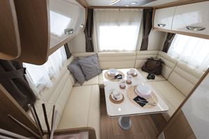 The lounge and dining area in the McLouis Fusion 330
