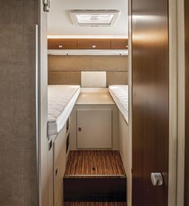 Twin beds in the Rimor Seal 99 Plus motorhome