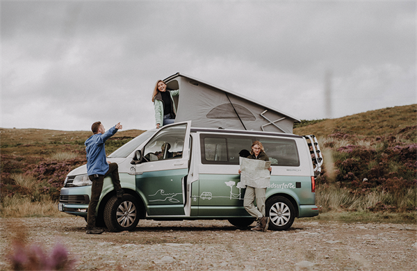 Campervan rental company, roadsurfer, launches in UK (photo courtesy of onewaymedia)