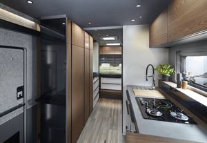 The aim was to make the new Niesmann Flair as open living as possible (photo courtesy of Niesmann+Bischoff)