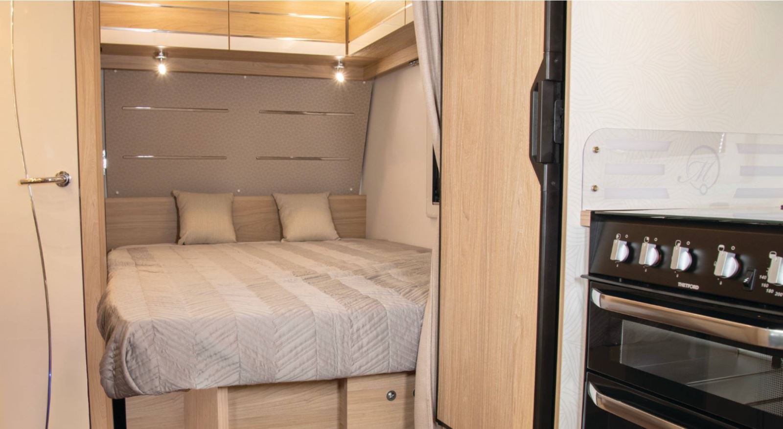 The bedroom inside the La Mancelle Liberty 440 PC