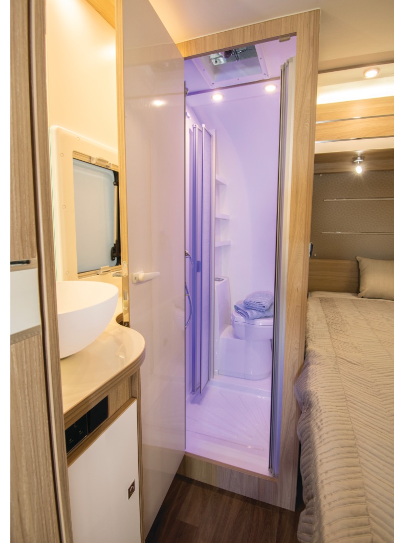The toilet inside the La Mancelle Liberty 440 PC