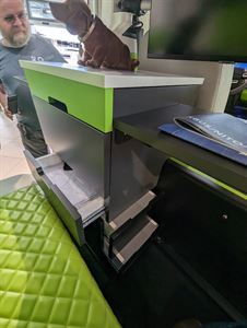 XBus electric campervan kitchen pod (photo courtesy Electric Brands)