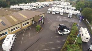 Marquis Surrey motorhome and campervan dealer forecourt (photo courtesy Marquis Leisure)