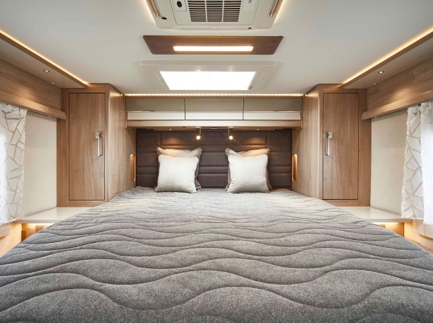 The bedroom inside the Travel Master 545 The bedroom inside the Travel Master 545