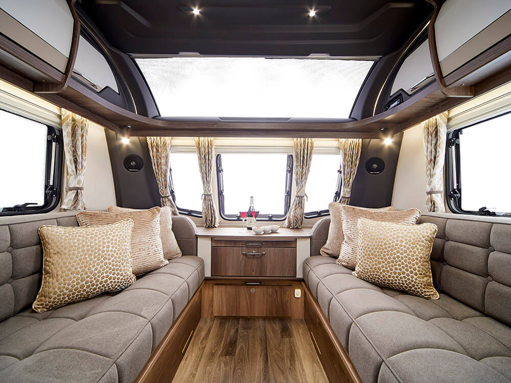 The lounge in the Laser 875 Xcel
