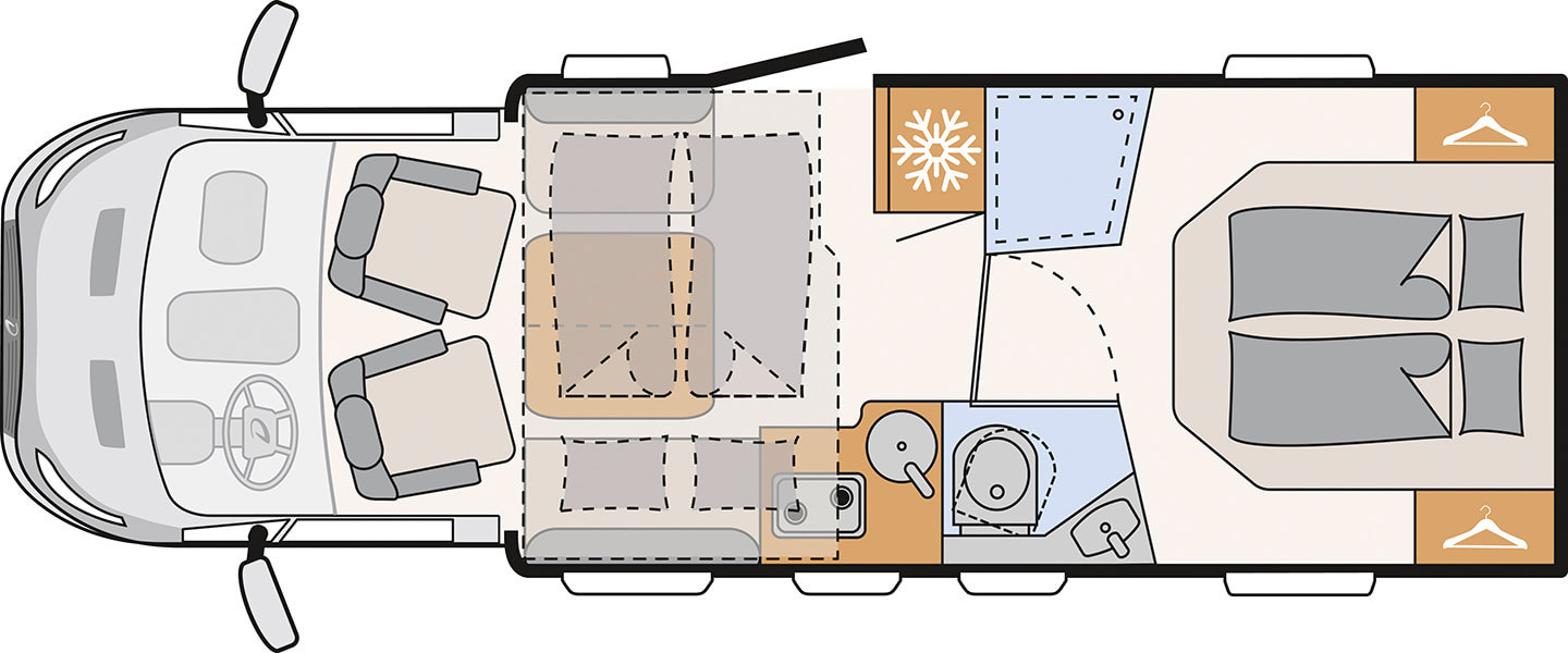JustGo T 7055 DBL layout