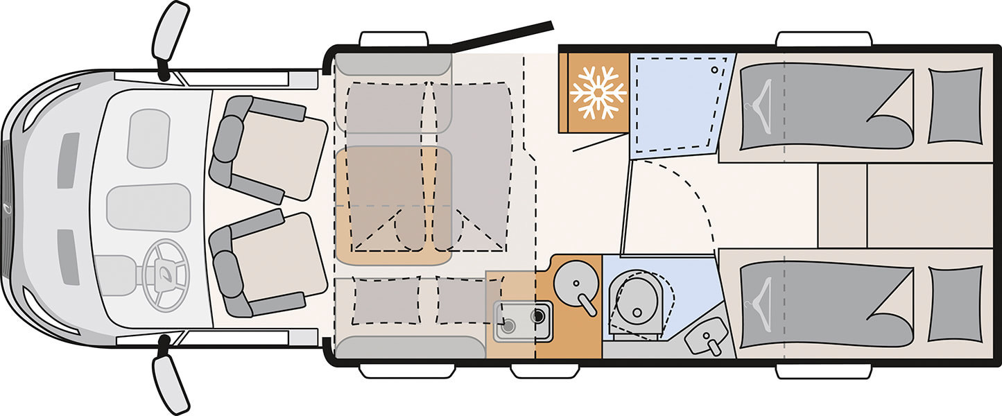 JustGo T 7055 EBL layout