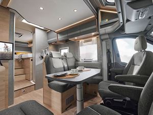 The lounge of the Just Go T 7055 EB (photo credit: Dethleffs)
