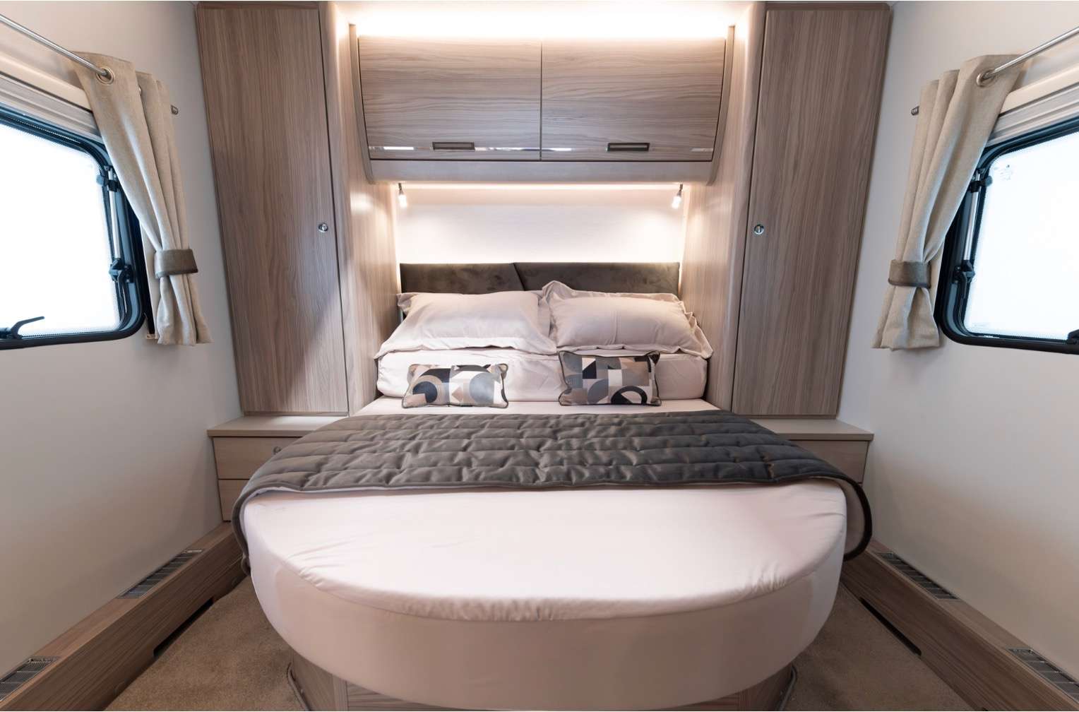 The bedroom inside the Elddis Crusader Aurora