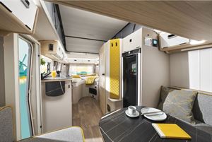 Inside the Eriba Touring 642 (photo courtesy of Eriba)